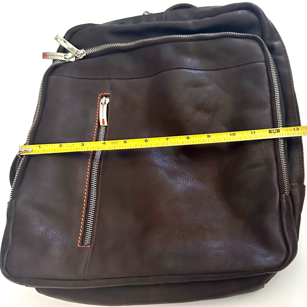 GIANNI CONTI - BROWN LEATHER BACKPACK - Picture 11 of 14